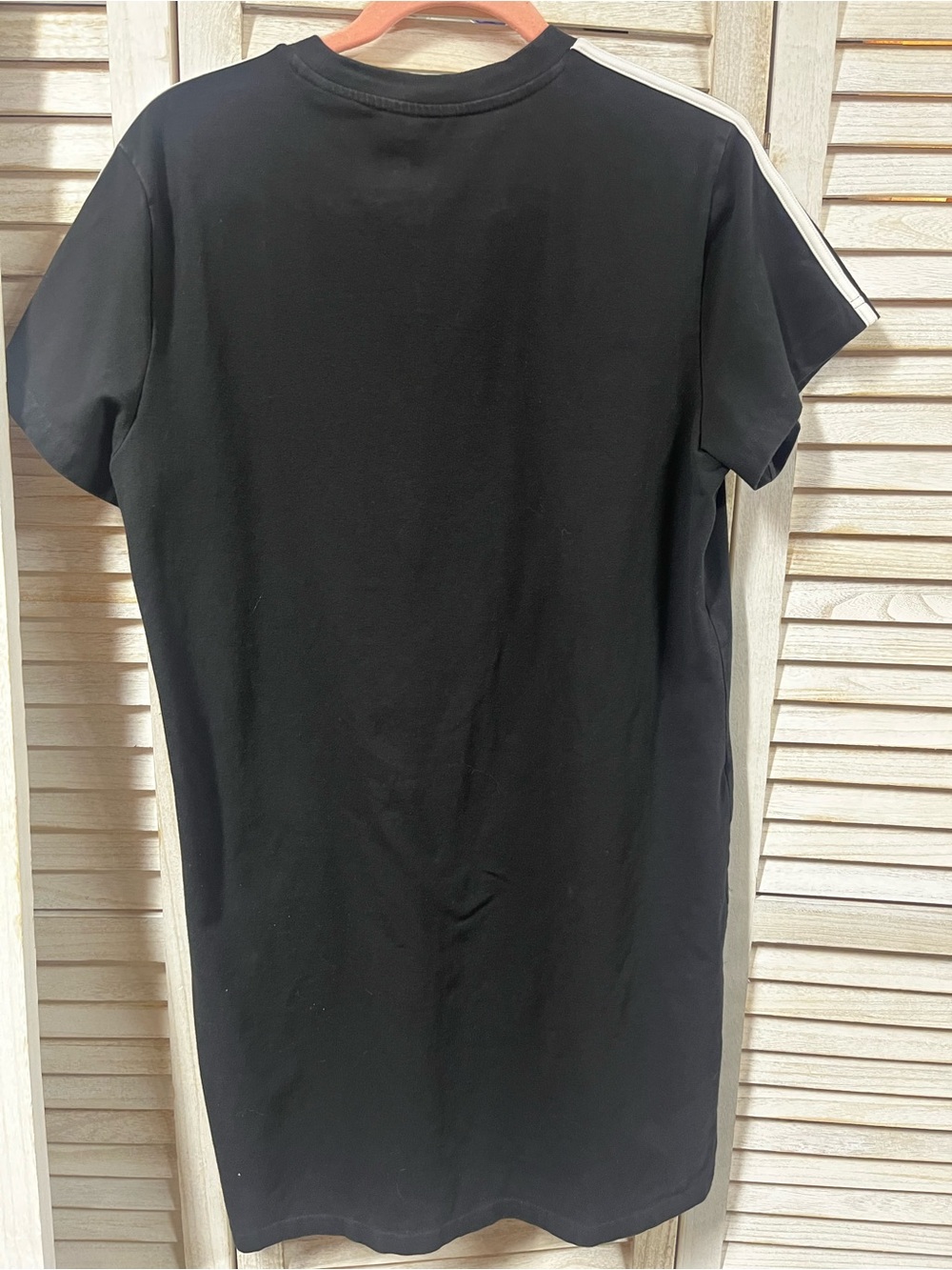 Adidas TShirt Dress Women’s XL Black Logo Athletic Casual Midi Dress - Picture 3 of 3